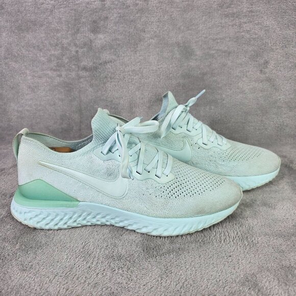 Womens Nike Mint Green Epic React Flyknit Running Shoes Athletic Sneakers 10 - Picture 5 of 8